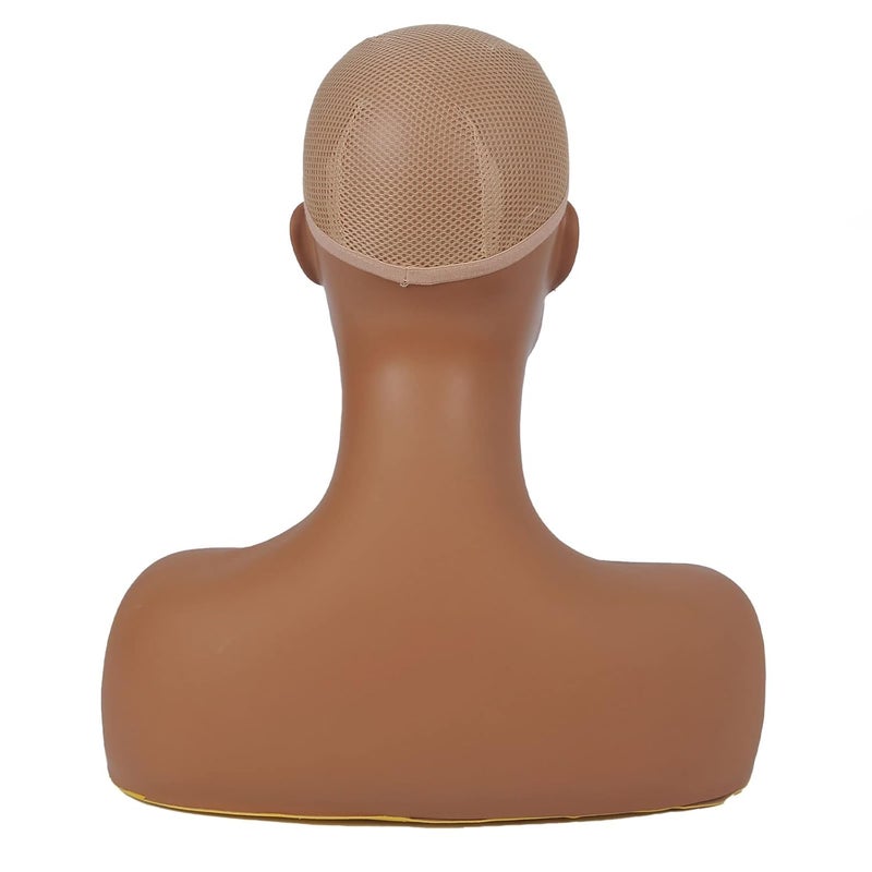 JINGFA Mannequin Head with Shoulders Realistic Manikin Head With Freckles for Display and Styling for Wigs, Jewelry, and Clothing DC410 - Image 2